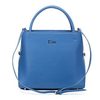 dior bar medium top handle bag calfskin 0906 sky blue - Click Image to Close